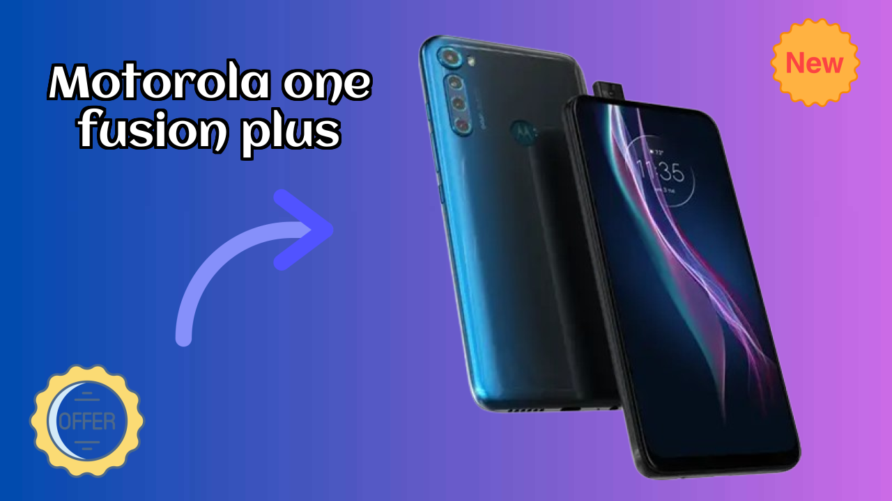 Motorola One Fusion Plus Display Technology: 6.5 Inches (16.51 Cm) Screen